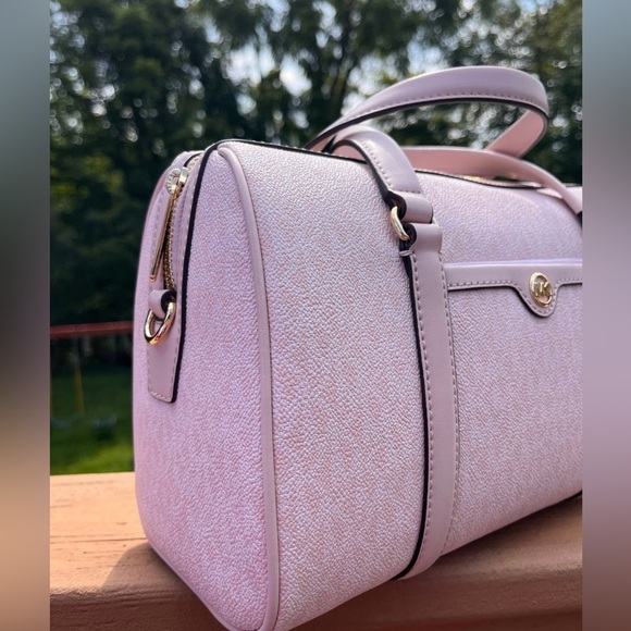 Michael Kors Blush Pink Signature Satchel Bag NWT | Crossbody & Top Handle - Picture 4 of 7